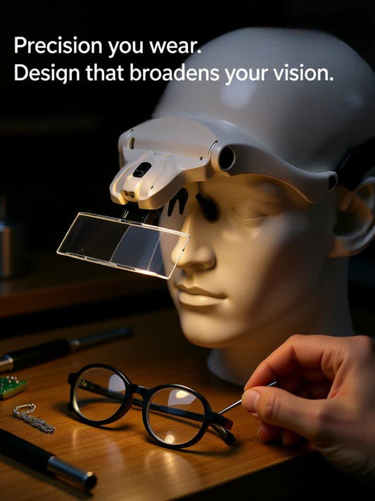 Gafas Lupa Optivisor Con Luz 5 Lentes