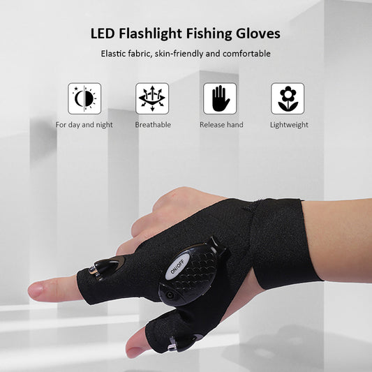 Guante Luz Linterna Led impermeable