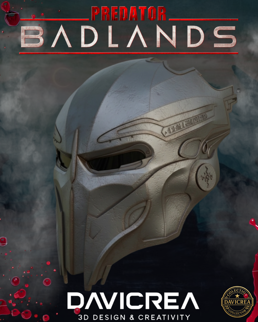 Dek's Bio Mask Predator Badlands Metal Helmet 3D Printable