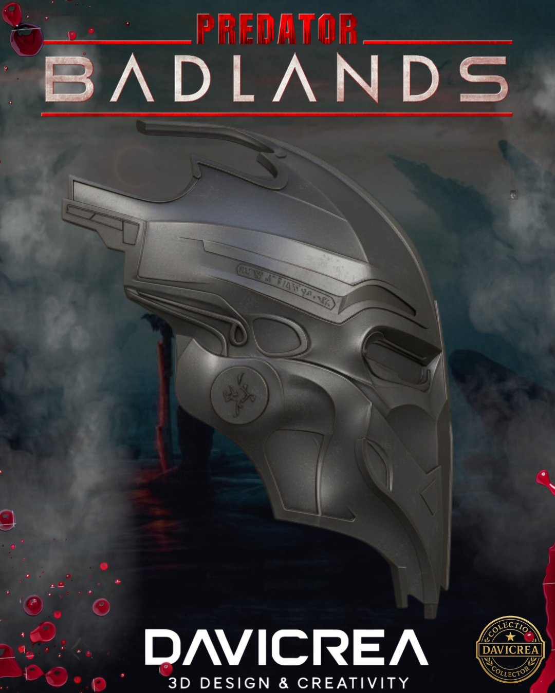 Dek's Bio Mask Predator Badlands Metal Helmet 3D Printable