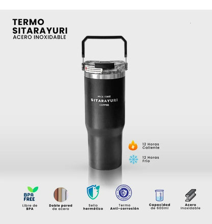 TERMO ACERO INOXIDABLE MANIJA SITARAYUR