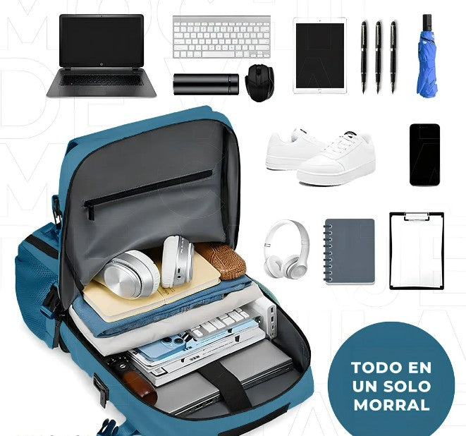 MOCHILA MULTICOMPARTIMENTO VIAJE IMPERME