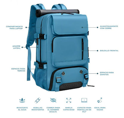 MOCHILA MULTICOMPARTIMENTO VIAJE IMPERME