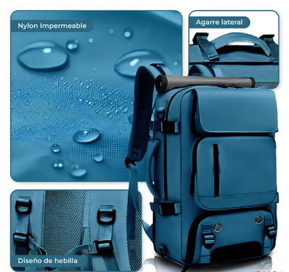MOCHILA MULTICOMPARTIMENTO VIAJE IMPERME