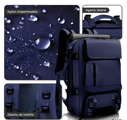 MOCHILA MULTICOMPARTIMENTO VIAJE IMPERME