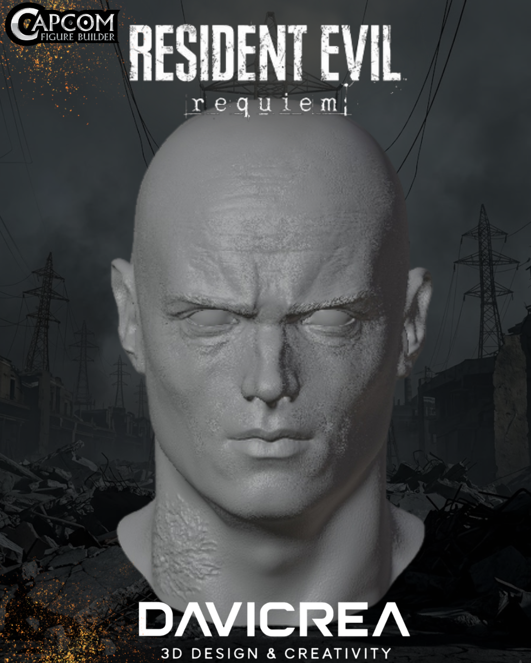 LEON S KENNEDY  1/6 a 1/12 (cabeza) (resident evil requiem)