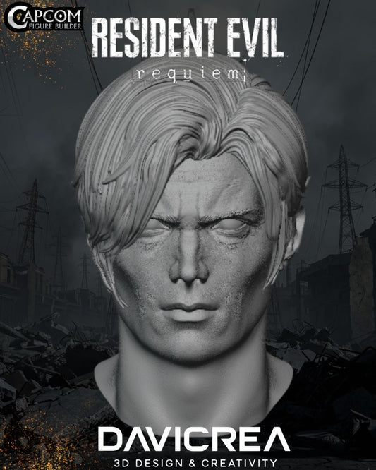 LEON S KENNEDY  1/6 a 1/12 (cabeza) (resident evil requiem)