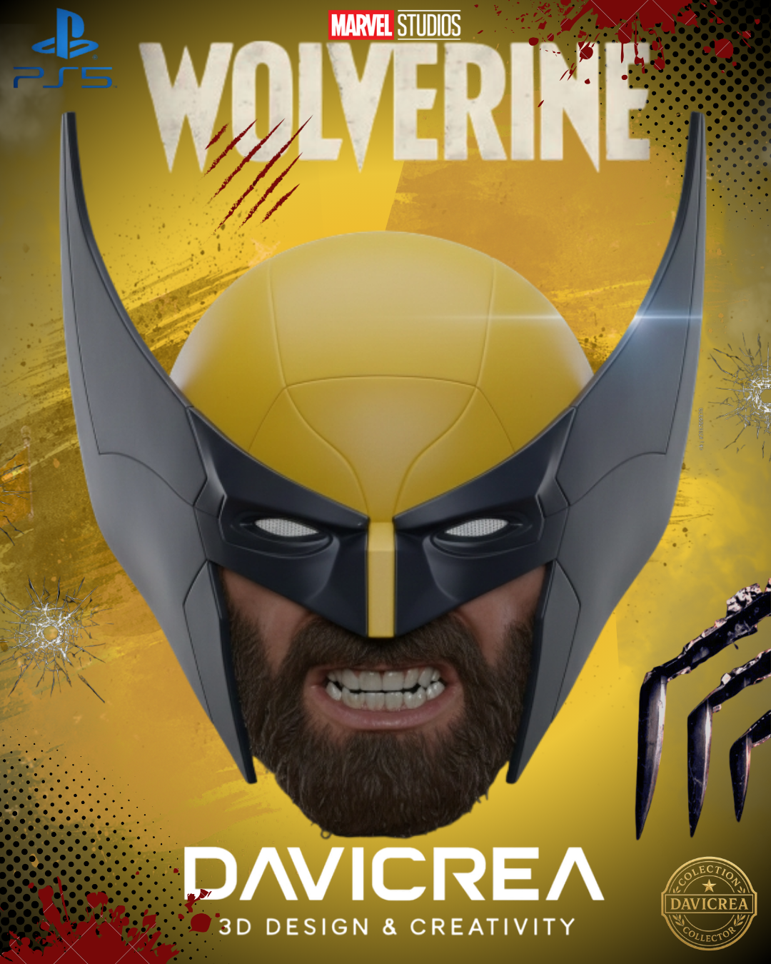 Wolverine Helmet 2026 Wolverine Cowl | 3D Printable