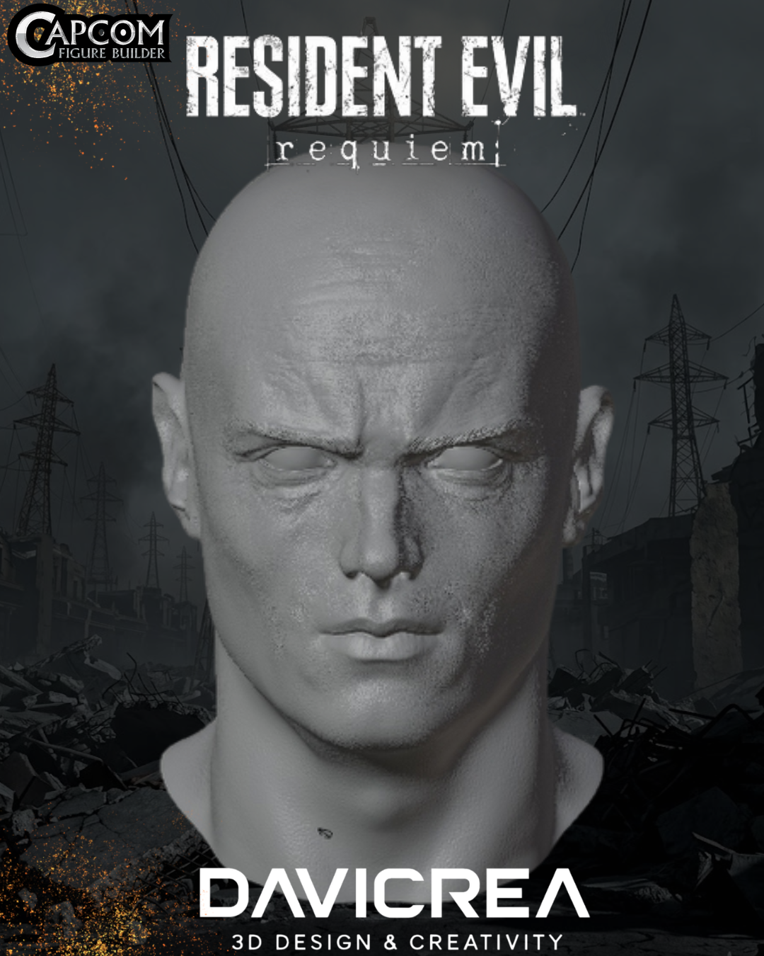 LEON S KENNEDY  1/6 a 1/12 (cabeza) (resident evil requiem)