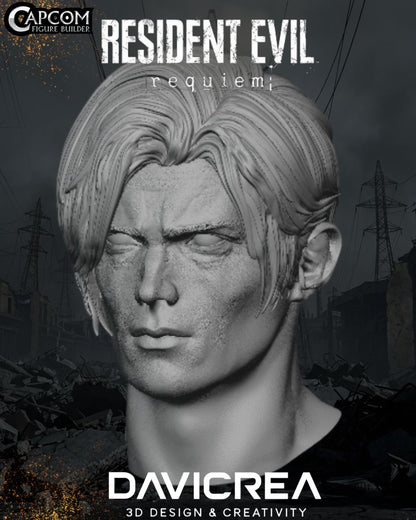 LEON S KENNEDY  1/6 a 1/12 (cabeza) (resident evil requiem)