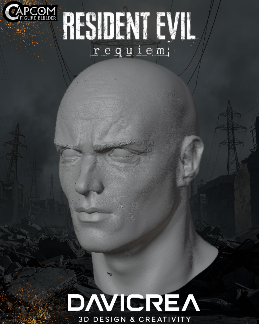 LEON S KENNEDY  1/6 a 1/12 (cabeza) (resident evil requiem)