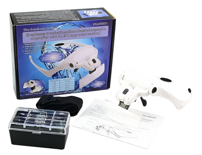 Gafas Lupa Optivisor Con Luz 5 Lentes