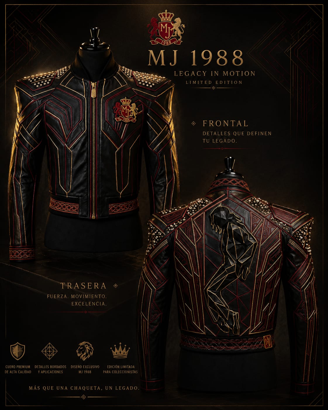 Chaqueta Personalizada – Edición Limitada MJ 1988