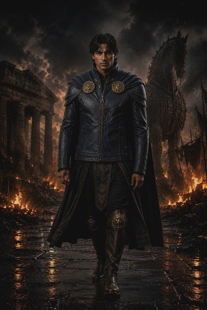 Chaqueta de Cuero Premium – Edición ODISSEY